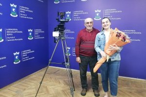 სამტრედიის მერმა მერი არაბიძეს ევროპის ჩემპიონობა მიულოცა