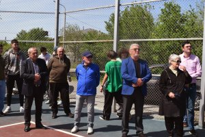 სამტრედიაში გალაკტიონის ქუჩაზე ახალი საკალათბურთო მოედანი საზეიმოდ გაიხსნა