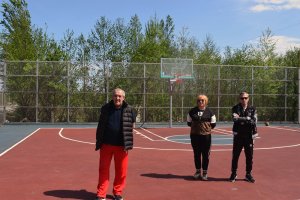 სამტრედიაში გალაკტიონის ქუჩაზე ახალი საკალათბურთო მოედანი საზეიმოდ გაიხსნა