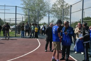 სამტრედიაში გალაკტიონის ქუჩაზე ახალი საკალათბურთო მოედანი საზეიმოდ გაიხსნა