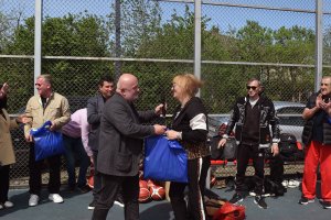 სამტრედიაში გალაკტიონის ქუჩაზე ახალი საკალათბურთო მოედანი საზეიმოდ გაიხსნა