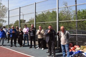 სამტრედიაში გალაკტიონის ქუჩაზე ახალი საკალათბურთო მოედანი საზეიმოდ გაიხსნა