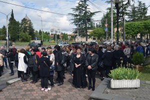 სამტრედიაში მეორე მსოფლიო ომში დაღუპულ გმირებს პატივი მიაგეს