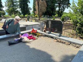 სამტრედიაში აგვისტოს ომში დაღუპულ გმირებს პატივი მიაგეს