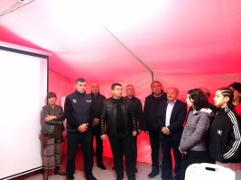 შინაგან საქმეთა სამინისტროს საგანგებო სიტუაციების მართვის სამსახურმა უსაფრთხოების საკითხებზე სწავლება ჩაატარა