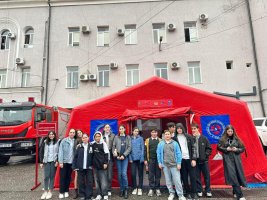 შინაგან საქმეთა სამინისტროს საგანგებო სიტუაციების მართვის სამსახურმა უსაფრთხოების საკითხებზე სწავლება ჩაატარა