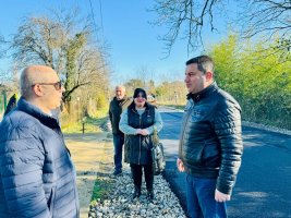 სამტრედიაში შიდა საუბნო გზები წესრიგდება 