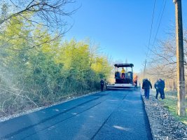 სამტრედიაში შიდა საუბნო გზები წესრიგდება 