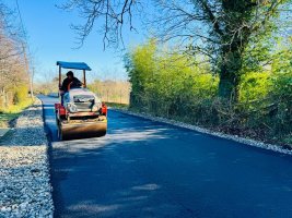 სამტრედიაში შიდა საუბნო გზები წესრიგდება 