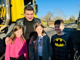 სამტრედიაში შიდა საუბნო გზები წესრიგდება 