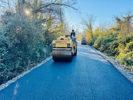 სამტრედიაში შიდა საუბნო გზები წესრიგდება 