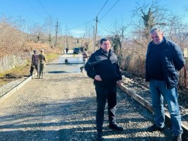 სამტრედიის სოფლებში სხვადასხვა მიმართულებით ინფრასტრუქტურა წესრიგდება 