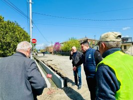 სამტრედიაში სანიაღვრე არხების მოწყობის სამუშაოები  მიმდინარეობს