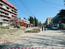 სამტრედიაში სანიაღვრე არხების მოწყობის სამუშაოები  მიმდინარეობს