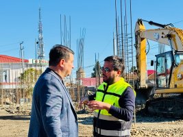 მე-4 საჯარო სკოლის მშენებლობა მიმდინარეობს