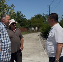 დაბლა გომის მე-6 ქუჩაზე ბეტონის გზის მოწყობა მიმდინარეობს