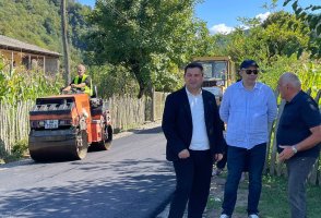 სამტრედიაში აქტიურად მიმდინარეობს საგზაო ინფრასტრუქტურის განახლება