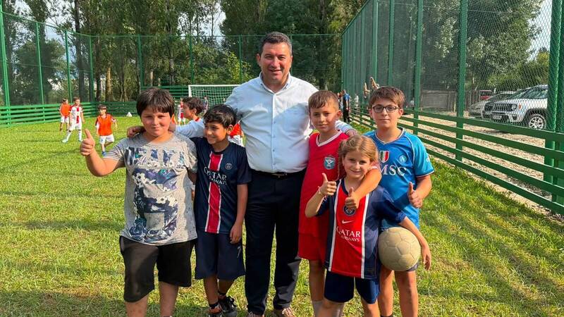 სამტრედიაში რიგით 38-ე მინი საფეხბურთო მოედანი გაიხსნა