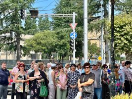 სამტრედიაში აგვისტოს ომში დაღუპულ გმირებს პატივი მიაგეს