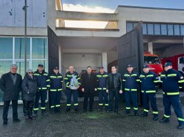 სამტრედიის მერმა შობა–ახალი წელი სტრატეგიული დანიშნულების ობიექტებში, 24 საათიან რეჟიმში მომუშავე პერსონალს მიულოცა