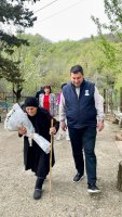 სამტრედიის ყველაზე ხანდაზმული მკვიდრი, ლიდა ჩაჩუა, 100 წლის გახდა – მერის მილოცვა და საჩუქრები