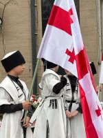 სამტრედიაში 9 აპრილს გმირთა ხსოვნის პატივსაცემად მემორიალი ტიტებით შეიმკო