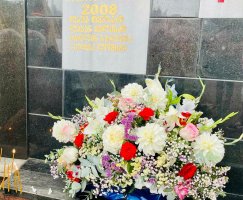 სამტრედიაში 2008 წლის აგვისტოს ომში დაღუპულ გმირთა ხსოვნას  პატივი მიაგეს