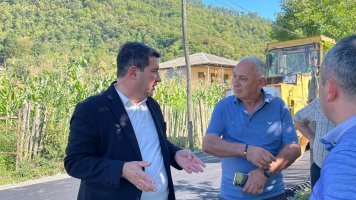 სამტრედიაში აქტიურად მიმდინარეობს საგზაო ინფრასტრუქტურის განახლება