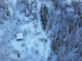 სამტრედიის მუნიციპალიტეტის მაღალმთიან სოფლებში თოვლის გაწმენდითი სამუშაოები აქტიურ რეჟიმში მიმდინარეობს