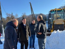 სამტრედიის მუნიციპალიტეტის მაღალმთიან სოფლებში თოვლის გაწმენდითი სამუშაოები აქტიურ რეჟიმში მიმდინარეობს