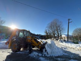 სამტრედიის მუნიციპალიტეტის მაღალმთიან სოფლებში თოვლის გაწმენდითი სამუშაოები აქტიურ რეჟიმში მიმდინარეობს