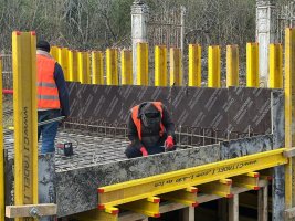 სამტრედია, სოფელ ჭაგანში მდინარე ჭურთავაზე ნაპირსამაგრი სამუშაოები მიმდინარეობს