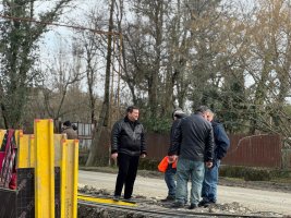 სამტრედია, სოფელ ჭაგანში მდინარე ჭურთავაზე ნაპირსამაგრი სამუშაოები მიმდინარეობს