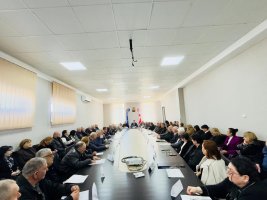 სამტრედიის მუნიციპალიტეტის მერიაში სამუშაო შეხვედრა გაიმართა