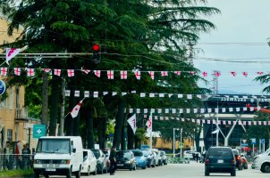 საქართველოს დამოუკიდებლობის დღესთან დაკავშირებით, სამტრედიაში სხვადასხვა ღონისძიება გაიმართა