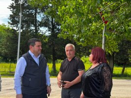 სოფელ გომში საგზაო ინფრასტრუქტურის მოწყობის სამუშაოები აქტიურად მიმდინარეობს
