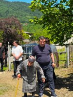 სამტრედიის მუნიციპალიტეტის მერმა აგრაფინა ლორიას 100 წლის იუბილე მიულოცა