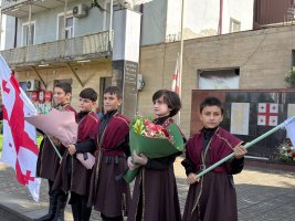 სამტრედიაში სოხუმის დაცემის 33-ე წლისთავთან დაკავშირებით დაღუპულ გმირთა ხსოვნას პატივი მიაგეს